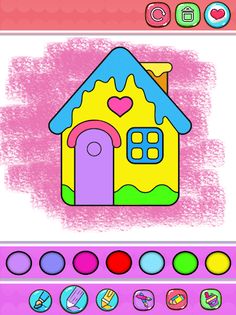 Glitter House Colouring Book - Screenshot 3