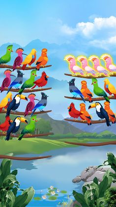 Bird Sort - Color Puzzle - Screenshot 3