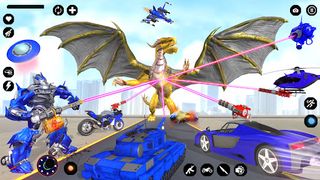 Flying Robot Car Transform War - Screenshot 2