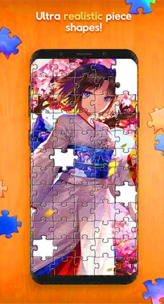 Kimono Girl Jigsaw Puzzle - Screenshot 3