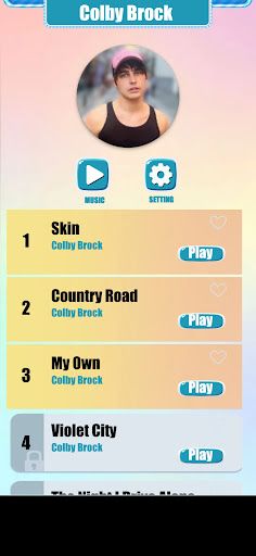 Colby Brock Music Tiles Game - Screenshot 1