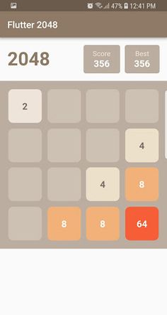 Flutter2048 - Screenshot 2