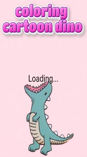 coloring cartoon dino - Screenshot 2