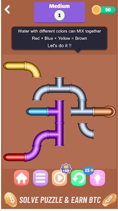 Pipe Puzzle Mania Earn BTC - Screenshot 2