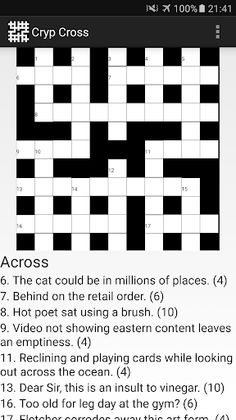 CrypCross Cryptic Crosswords - Screenshot 3