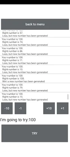 Guess Number : zero hundred - Screenshot 1