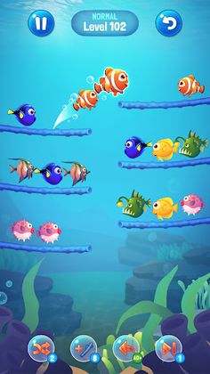 Fish Sort Puzzle - Color Fish - Screenshot 2