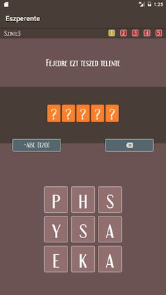 Eszperente szókirakó - Screenshot 2