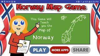 Norway Map Puzzle Game - Screenshot 1