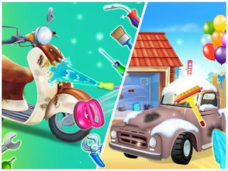 kids truck wash games for boys - Screenshot 2