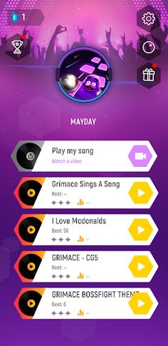 Hop Tiles: Grimace Birthday - Screenshot 1