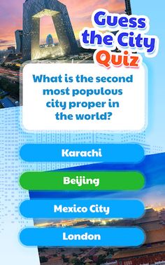 World Cities Picture Quiz - Screenshot 3