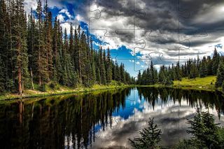 Landscape jigsaw puzzles games - Screenshot 2