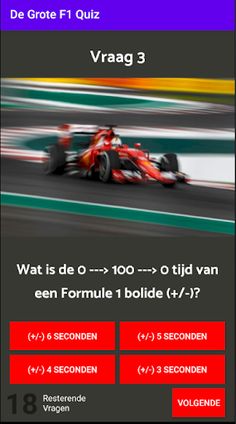 De Grote F1 Quiz! - Screenshot 1
