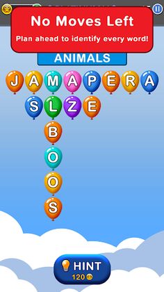Word Balloons Swipe Word Games - Screenshot 3
