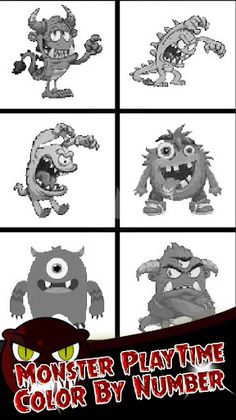 Monster PlayTime : Coloring - Screenshot 2