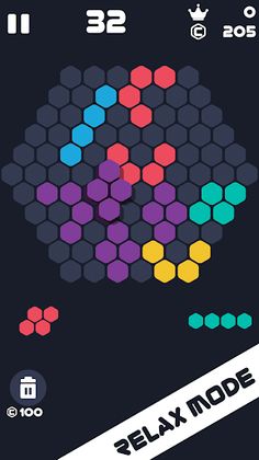 Hexa Mania Fill Hexagon Block - Screenshot 2