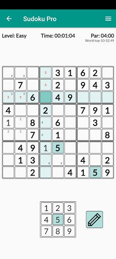 Sudoku Pro - Time challenge - Screenshot 1