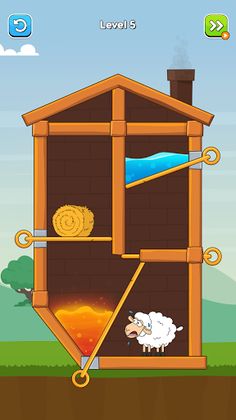 Hero Sheep-Pin Pull Save Sheep - Screenshot 3