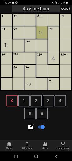 Mathdoku Calcudoku puzzle - Screenshot 2