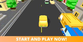 Blocky Cars - Highway Traffic - Screenshot 1