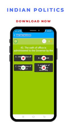 Indian Politics Quiz - Screenshot 3