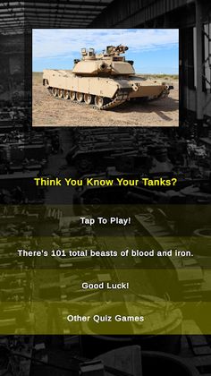 War Tanks Armored Battle Quiz - Screenshot 1