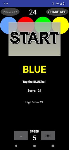 Brain Treadmill Tap Color Ball - Screenshot 2