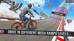 BMX Bicycle Stunt: Mega Ramp - Screenshot 1