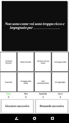 Carte contro l'universo PRO - Screenshot 3