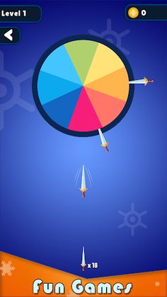 Knife Hit : Rainbow Archery - Screenshot 1