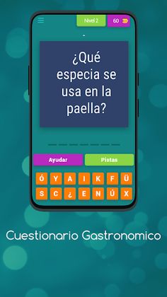 Cuestionario Gastronomico - Screenshot 3