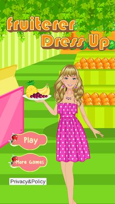 Fruiterer Girl Dress up Game - Screenshot 1