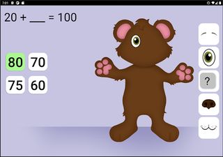 Teddy Bear Math - Sums of 100 - Screenshot 1