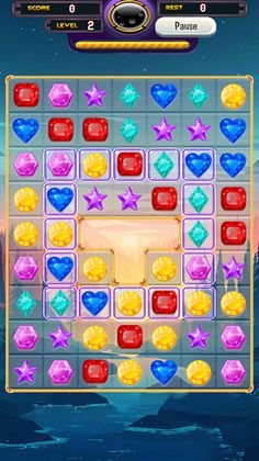Cryztal Crush - Match 3 Puzzle - Screenshot 2