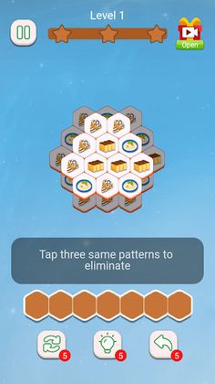 Hexagon Tile Match - Screenshot 1