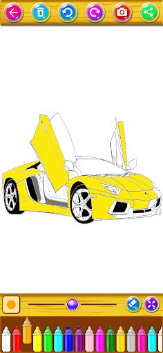 Car Coloring Books Racing - Screenshot 3