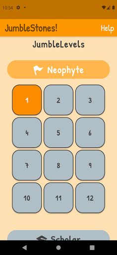 JumbleStones - Free Word Game - Screenshot 2