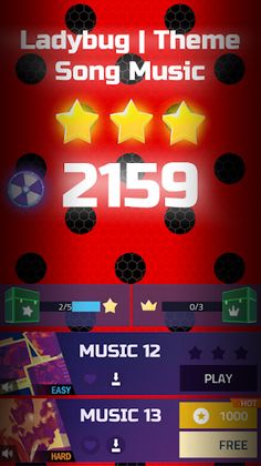 Ladybug Noir Piano Tiles - Screenshot 1