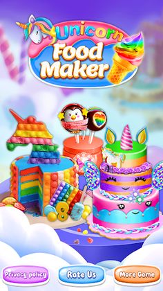 Unicorn Cake Maker-Bakery Game - Screenshot 1