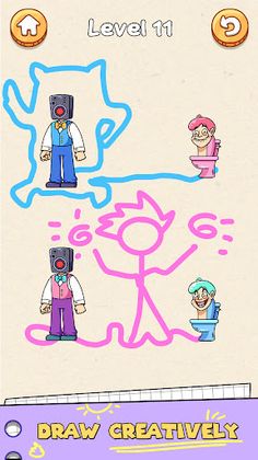 Draw to toilet: Skibidi Toilet - Screenshot 3