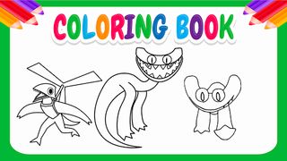 Rainbow friends 2 coloring - Screenshot 1