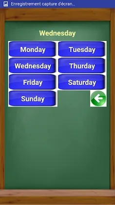 Les jours en anglais - Screenshot 4