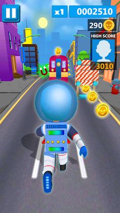 Subway Run Space Surf Run - Screenshot 1
