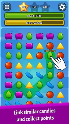 Candy Shapes Link and Merge - Screenshot 1