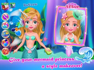 Mermaid Princess Waxing, Hair  - Screenshot 2
