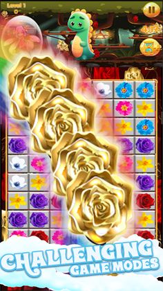 Flowers Blast - flower games - Screenshot 1