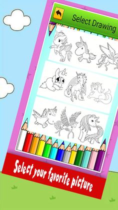 Coloring Book From Unicorn - Screenshot 1