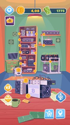 Bitcoin mining: idle simulator - Screenshot 1