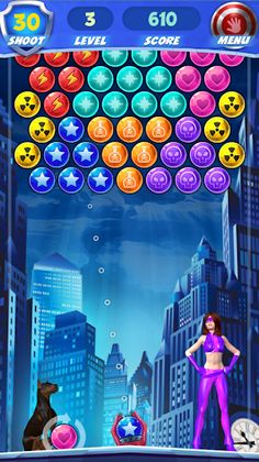 Bubble Girl Superhero - Screenshot 1